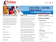 Tablet Screenshot of palmaseaschool.com